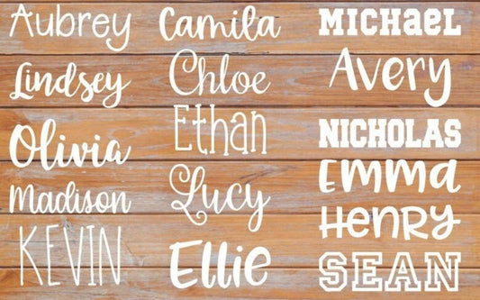 name decal